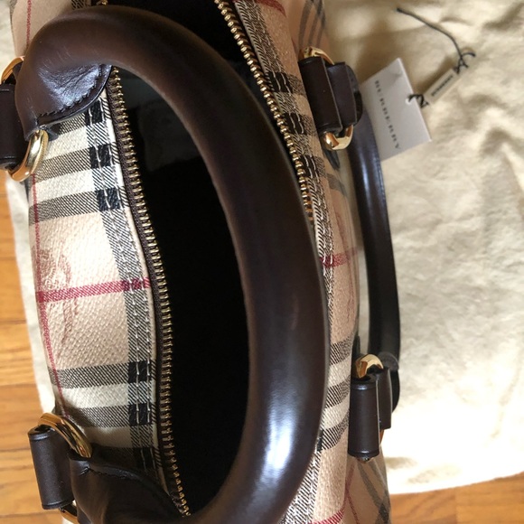 Burberry Haymarket check small bowling bag - Picture 7 of 15